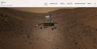 XSeen home page with a NASA model of the Mars Rover and a panorama of Mars.